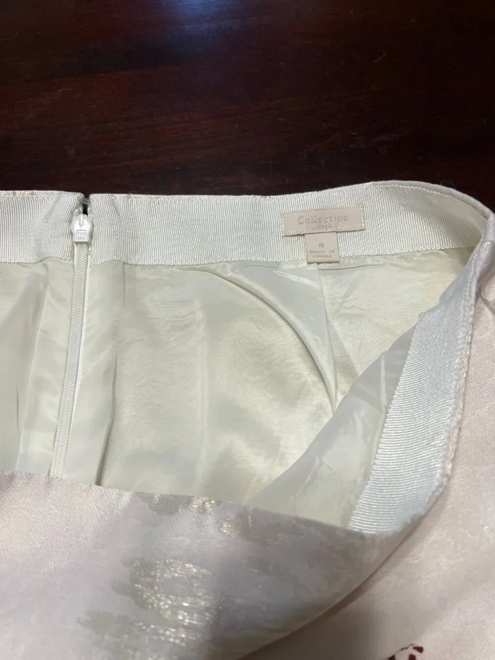 J CREW COLLECTION PAINTERS FLORAL METALLIC SKIRT SIZE 8 - Picture 6 of 13